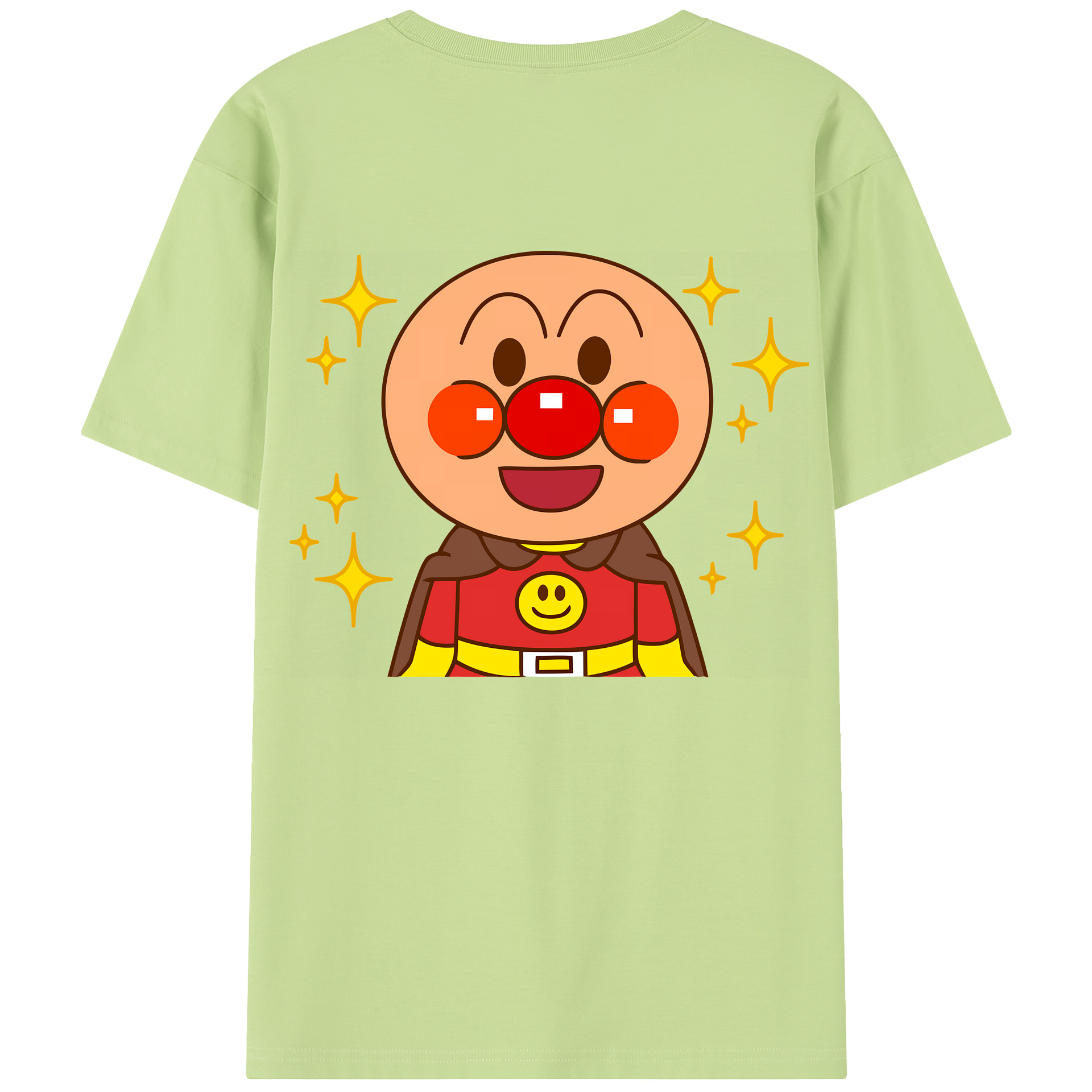 （画像用） アンパンマン Anpanman 綿100％半袖Tシャツ（背面プリント）